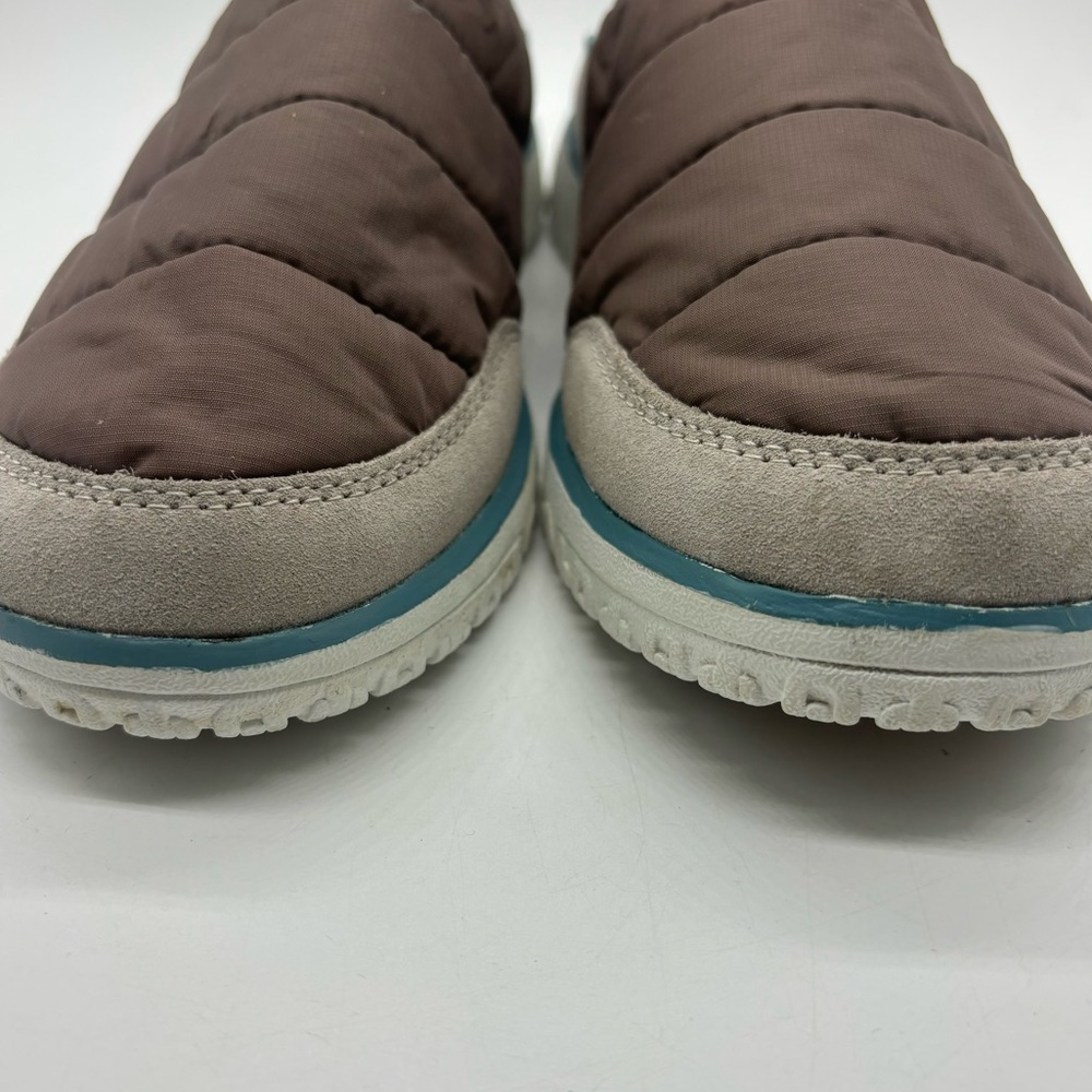 LL Bean Women's Brown Nylon Mountain Classic Quilted Slides Slippers Sz 9 - Picture 2 of 11